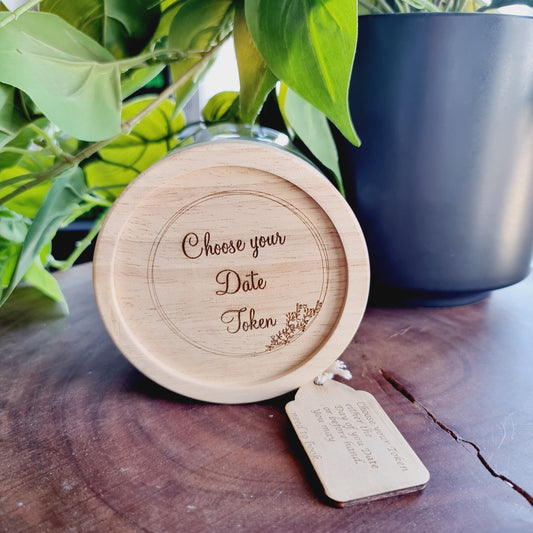 Date Night Jar - Choose your Date Token By Design Hut