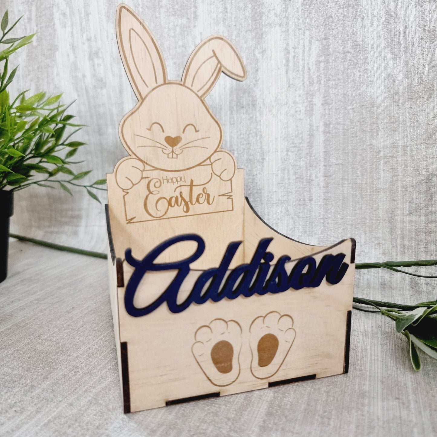 Engraved Easter Bunny Open Box | Design Hut