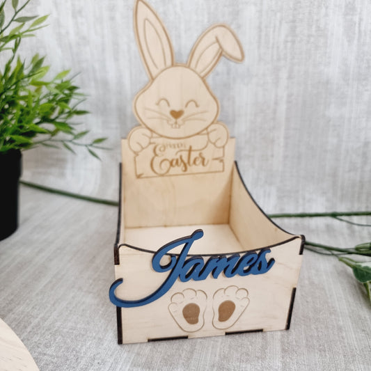 Engraved Easter Bunny Open Box - Design Hut