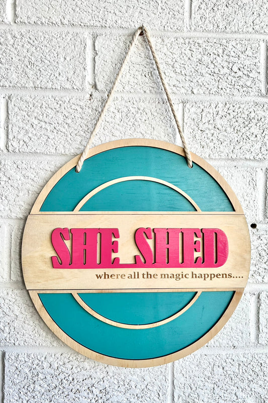 She's Shed Wooden Sign