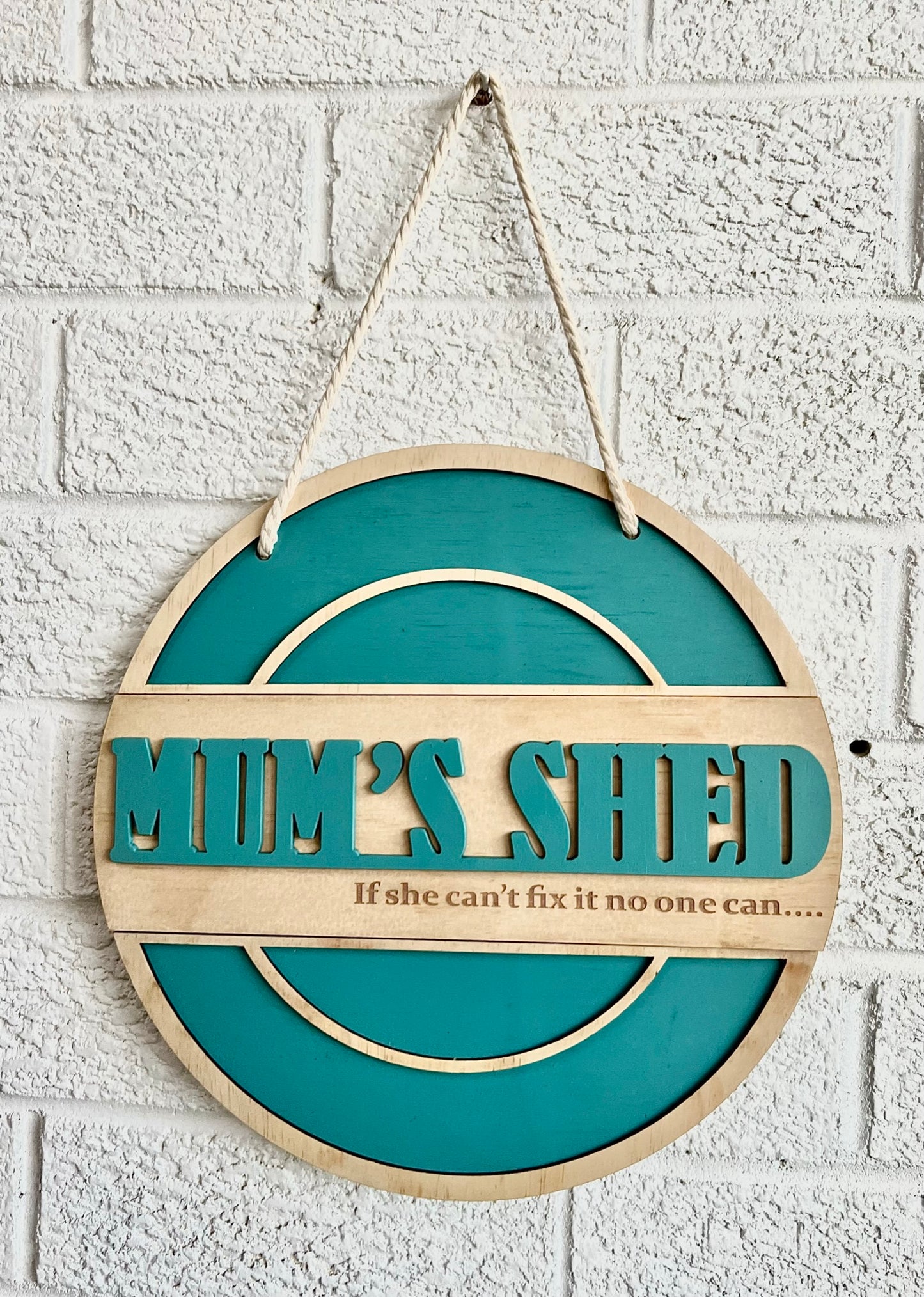 Mum's Shed Wooden Sign | Design Hut