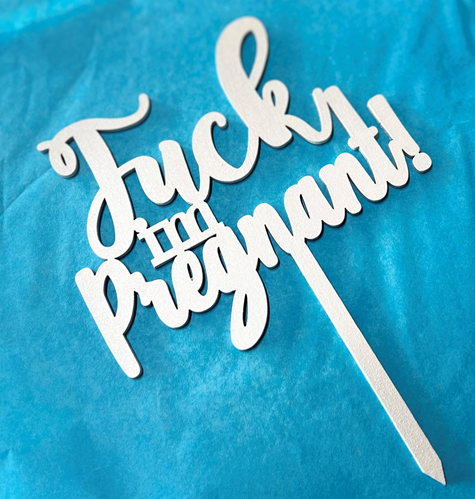 Baby Shower Wooden Cake Topper | Design Hut