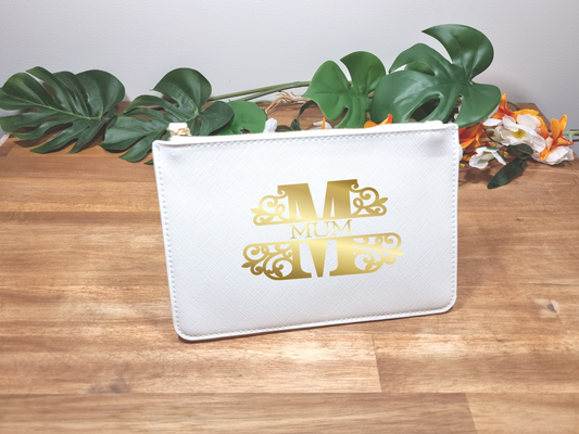 Personalized Faux Leather Clutch - Design Hut