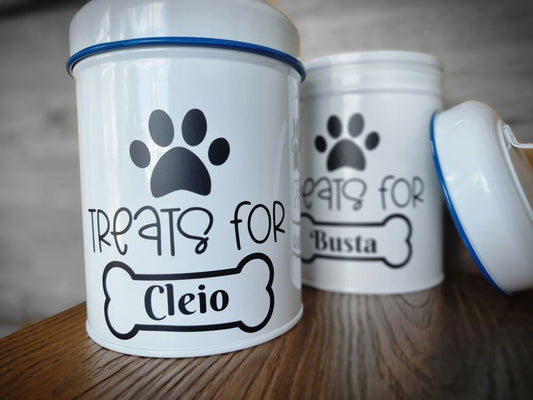 Dog Treats Canister Tin - Design Hut